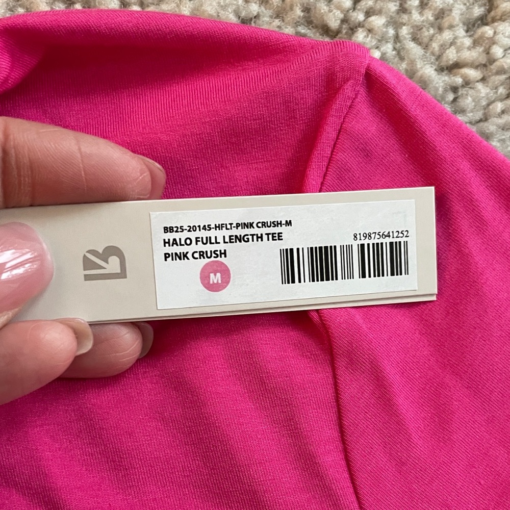 Buffbunny Pink Crush Halo Full Length Tee Short Sleeve Crew Size Medium (Small) - Picture 4 of 14